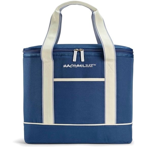 Rachael Ray Other - Rachael Ray Blue and Cream insulated tote